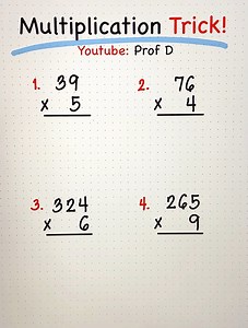 430K views · 14K reactions | Fast Math Trick: Multiplication with 1 Digit Number! | Prof D | Facebook