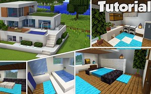 【建筑教程】带你建造一个现代别墅 - 内饰篇！