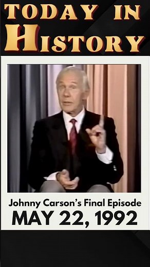 Johnny Carson’s Final Episode Airs May 22nd, 1992