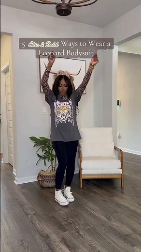 5 bold & chic ways to style a leopard bodysuit #falloutfits #falltransition #outfitideas #outfitidea
