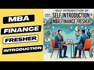 MBA fresher self introduction | finance student Self introduction | MBA finance Self introduction |