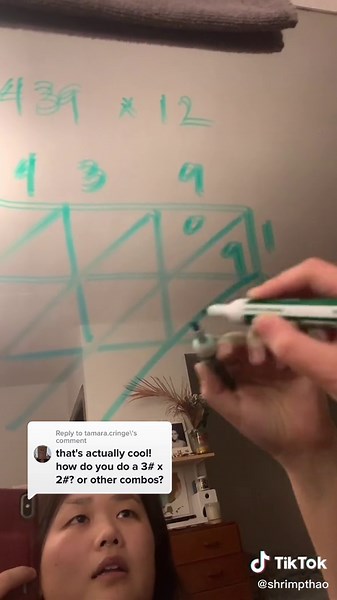 3 Digit by 2 Digit Lattice Multiplication Math Problem Solution