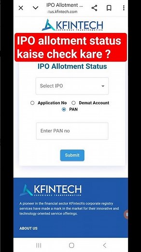 How to check IPO allotment status?