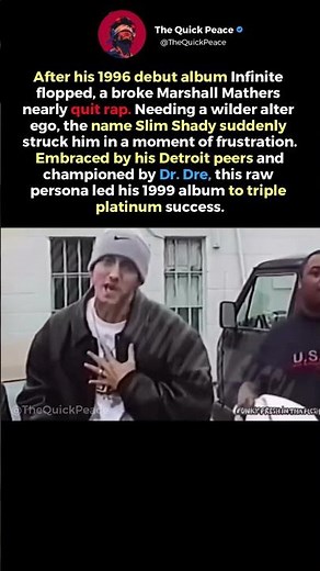 How Slim Shady Was Born #Eminem #SlimShady #HipHop #Rap #DrDre