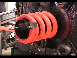 How car springs is made - Coil large spring manufacturing