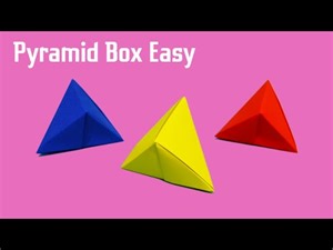 Gift Box 30 - Origami Pyramid Box Easy