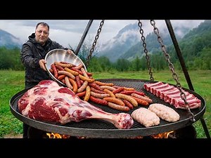 The Best Way To Cook German Sausages In The Wilderness!
