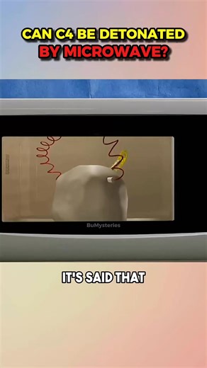 Can C4 Explosives Be Detonated By Heating Them In A Microwave #facts #shorts | BuMysteries