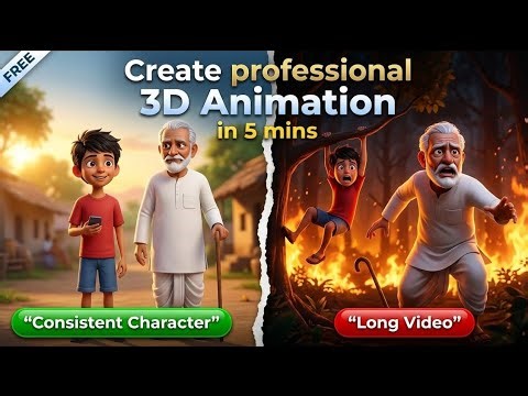 Create 3D Animation with AI for FREE 🤖 | Best 3D Cartoon Generator 🎬 | Full Tutorial 🚀