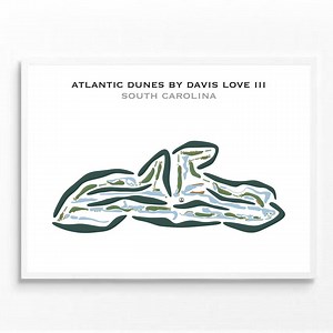 Atlantic Dunes by Davis Love III, SC | Golf Course Map, Golf Map, Golfer Gift for Him, Scorecard, Golfer Boyfriend Gift,art Print Decor - Etsy UK