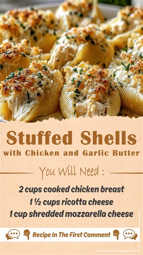 16K views · 70 reactions | "This Stuffed Shells Recipe recipe has been a family favorite for a while. Great flavors and we end up making a double batch every time we make it." Recipe in First (c.o.m.m.e.n.t ). | Very Good Recipes | Facebook