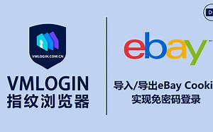 如何在VMLogin指纹浏览器中导入以及导出eBay Cookie,实现免密码登录？