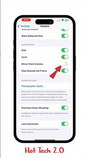 iPhone Front Camera Mirror Setting 🔥 | Fix Selfie Flip Problem in 1 Minute! #iPhone 2025 #shorts