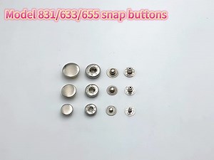 Metal Spring Snap Button Press Snaps Fasteners Stud Buttons Rust Proof Silver Snap Button