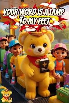 Psalm 119:105 Memory Verse for Kids | God’s Word is a Lamp to My Feet | Bible Verse | ArkiBearTV