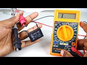 If your fan doesn't work, test the capacitor using this digital multimeter.