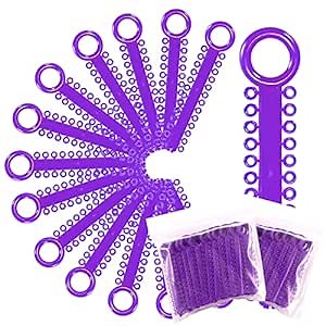 2080 Power Sticks Ligature Ties Orthodontic Ligature O-Ties, Elastic Ligature Bands, Elastic ties O-Rings Elastic Bands for Braces 26 ties on each stick (Deep Purple)