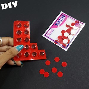 Bindi ! Beautiful Rakhi Making Idea Using Red Bindi #bindicraft #deepscraft #Rakhimaking #crafts #diy #rakhimakingfrombindi #homemaderakhi #DIYrakhi #rakhibandhan | Deep's CRAFT