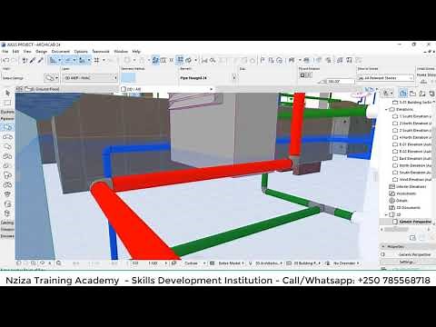 Learn how to design a Plumbing and Drainage System with ArchiCAD 24 at Nziza Training Academy