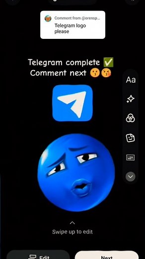 Telegram Logo Tutorial ✅😘