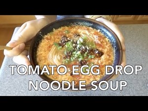 How To Make Tomato Egg Drop Noodle Soup (Fan Qie Dan Hua Tang Mian)