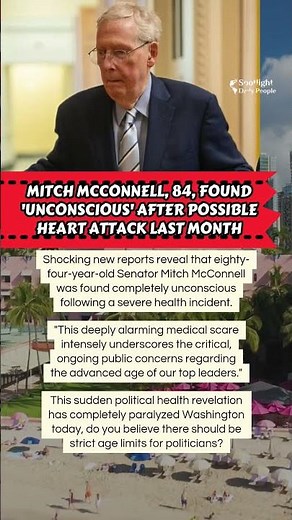 🛑Mitch McConnell Found Unconscious In Shock Update!🚨