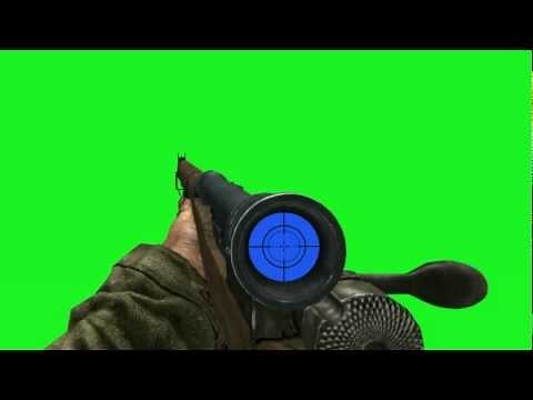 sniper scope - green / blue screen effect