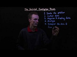 Bivariate Statistics: The Statistical Investigation Process