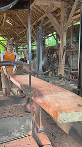 very amazing sawmill red lumber into block | Sawmill & Woodworking