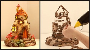 481K views · 22K reactions | Fairy House Lamp Using Plastic Bottles and Pebbles❣ | Creative Mom | Facebook