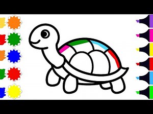 How to Draw a Cute Sea Turtle for beginners | Easy Sea Turtle Drawing Step by Step