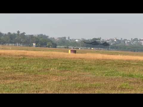 Chopper flying high — strong blades, steady power in the sky #ChopperFlight #AviationLife #SkyVibes