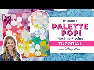 Learn How To Machine Piece an English Paper Pieced Wall Hanging With Our EPP Kit