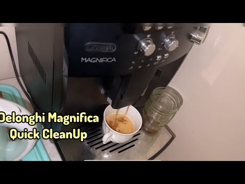 Delonghi Magnifica Clean Up and Coffee Test 
