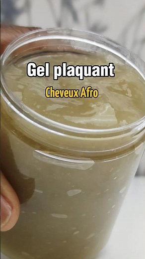 Gel afin maison pour plaquer les cheveux afro