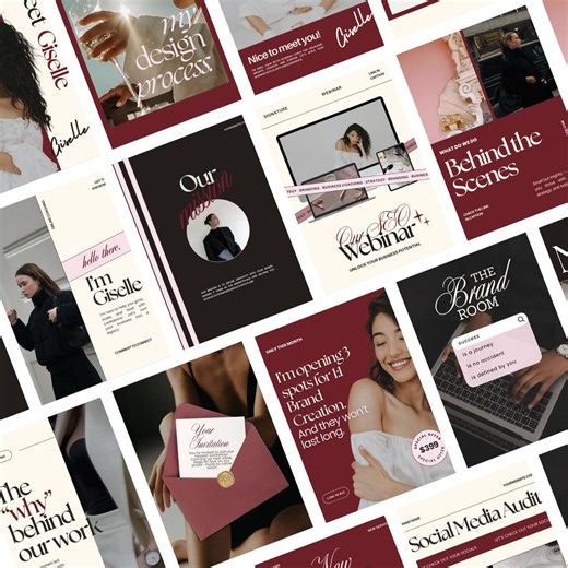 Instagram Post Templates | 50 Editable Instagram Posts | 4:5 and 1080x1080 Canva Templates | Modern Minimal Social Media Pack - Etsy