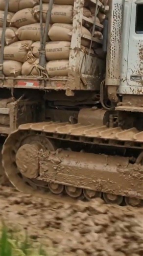 Overloaded Cargo Truck Conquers the Deep Mud #truck #shorts #offroad