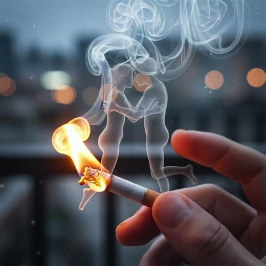 When Smoke Turns Love Into Art — Captured by AI Magic 🌬️❤️