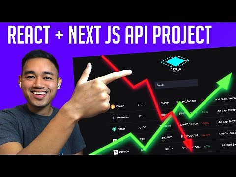 Bitcoin Cryptocurrency Finance Price Tracker App - React + Next JS API Project Tutorial