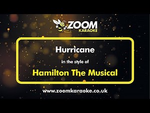 Hamilton The Musical - Hurricane - Karaoke Version from Zoom Karaoke