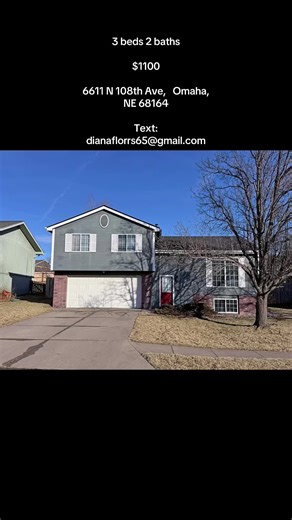 3 beds 2 baths 1,376 sqft 3 bed, 2 bath tri-level home in a fantastic neighborhood. This home has 1,400 SF. Main level has living room, dining room and kitchen. Kitchen comes with all stainless appliances including stove, microwave, refrigerator and dishwasher. Upper level has 3 bedrooms and 2 bathrooms. Lower level is family room with fireplace and laundry room with washer/dryer hookups. This home is updated with newer flooring, paint, cabinets, appliances, light fixtures and bathrooms. #Omaha 