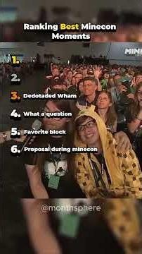 Ranking Best Minecon Moments #shorts