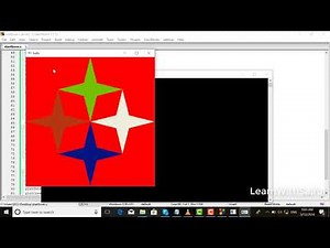 how to create Star marks in opengl c programming language| opengl bangla tutorials