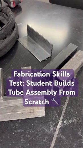 Fabrication Skills Test: Student Builds Tube Assembly From Scratch 🔧 #gmaw #fcaw #metalfabrication