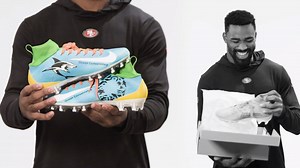 14K views · 969 reactions | Cleat heat for a cause. Here's the official unveiling of the custom cleats set to debut this weekend in New Orleans. #MyCauseMyCleats | San Francisco 49ers | Facebook
