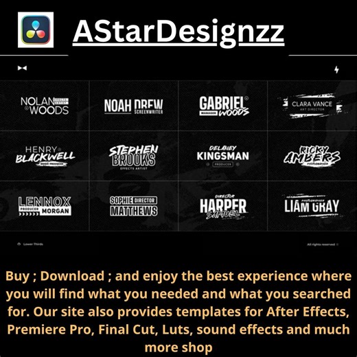 Davinci Resolve Titles Animation Pack | Video Text Effects - Etsy