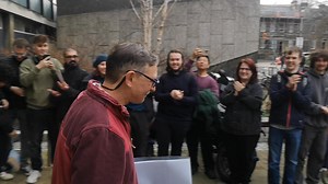 After more than 34 years of excellence in teaching and research, Dr Julian Knight gave his last Stage 1 organic chemistry lecture at Newcastle University. ⚗️ Then this happened... Thank you so much to Julian, and all the staff and students that turned out to wish him well in his retirement! #WeAreNCL | Newcastle University