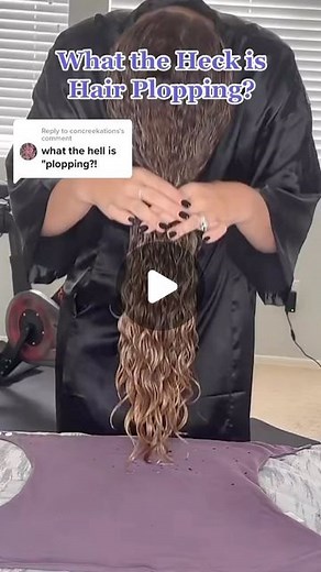 the hair plop & satin sleeper on Instagram: "What is plopping? Hair plopping is a heat-free hair drying technique for curly-haired people. It is a technique that you can use after you’ve applied your stylers and before you start to dry your hair. It will accordion your curls, helping them keep their defined, spiral shape, even after they dry. Why plop? The Plop will soak up moisture without creating frizz while your hair dries, significantly cutting down your drying time. The best thing about ha