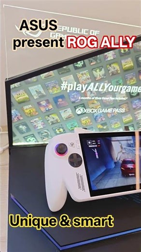 ASUS ROG ALLY BEST GAMING CONSOLE #shorts #firstlook