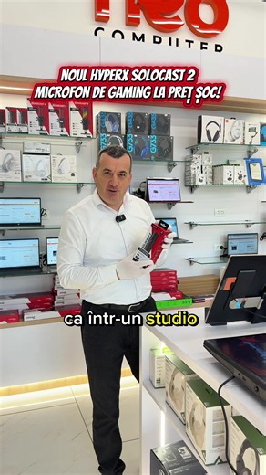 Microfon USB HyperX SoloCast 2 pentru sunet perfect